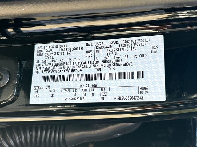 2026 Ford F-150 Raptor