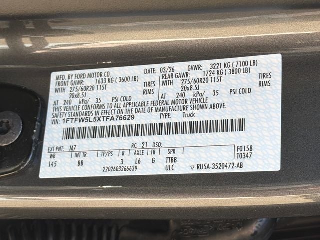 2026 Ford F-150 Lariat