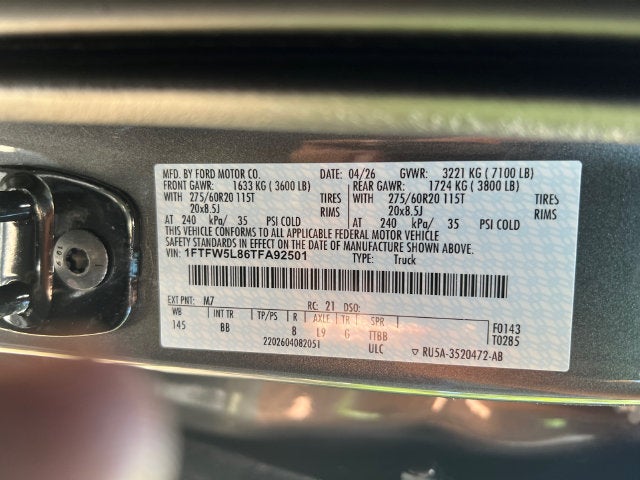 2026 Ford F-150 Lariat