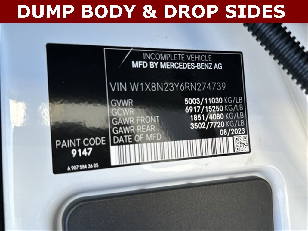 2024 Mercedes-Benz Sprinter 3500 Cab Chassis 144 WB