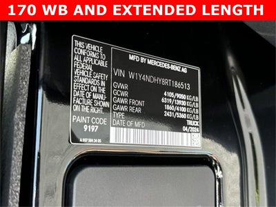 2024 Mercedes-Benz Sprinter 2500 Cargo 170 WB Extended