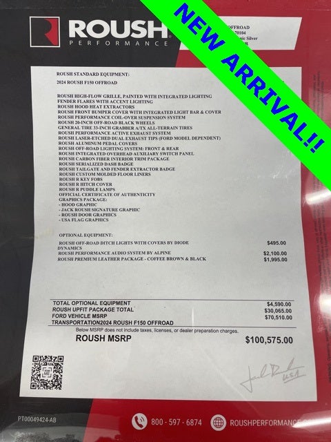 2024 Ford F-150 XLT ROUSH