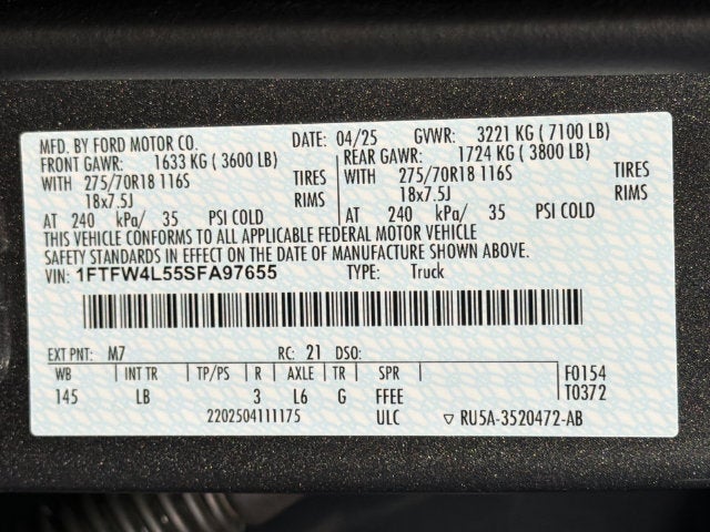 2025 Ford F-150 Tremor