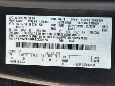 2019 Ford F-250SD XLT