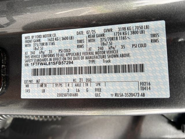 2025 Ford F-150 Tremor
